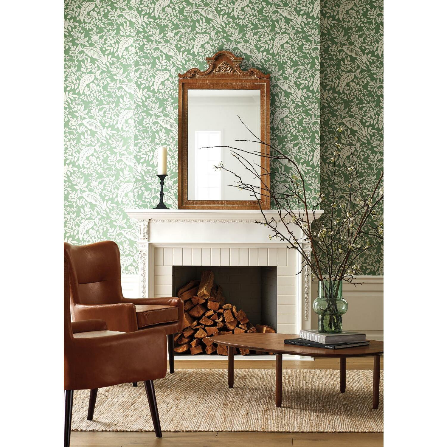 Canopy Wallpaper Double Roll, Sage