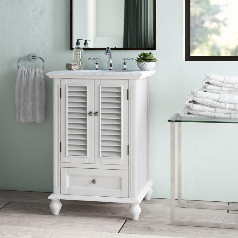 Ensemble de meuble-lavabo simple 24 po Hansford, Blanc