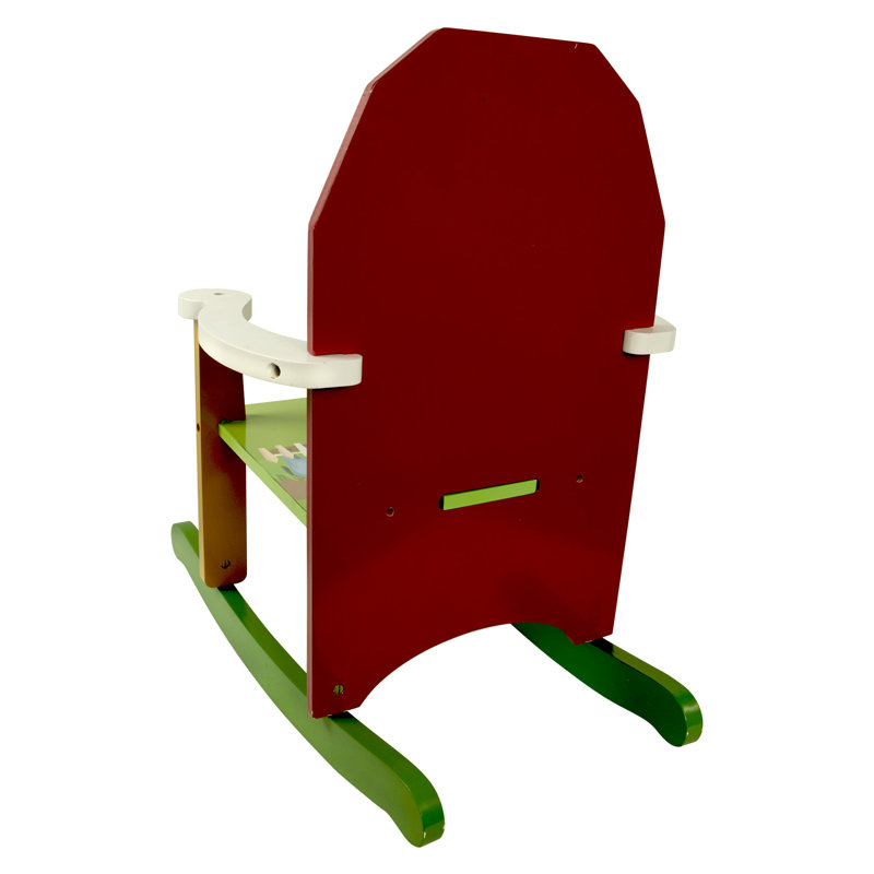 Kids 10'' Wood Rocking Chair and Ottoman