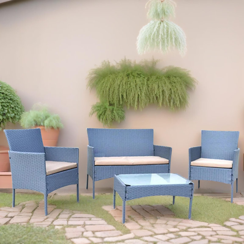 3 - Person Patio Dining Set Table,