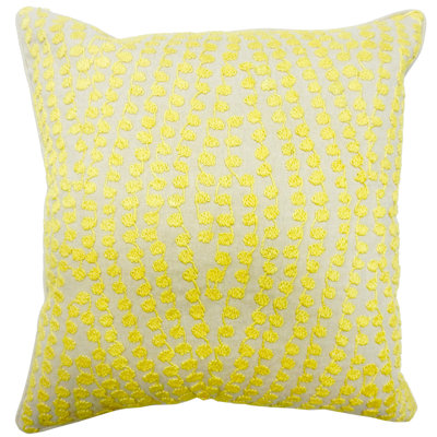 Housse de coussin en lin avec fermeture à glissière Corn Maze