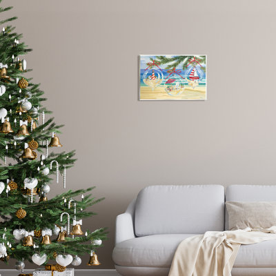 «Coastal Christmas Ornaments On MDF» par Paul Brent, reproduction
