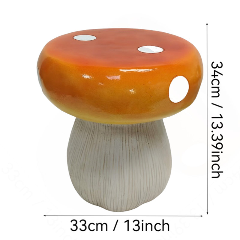 Statue tabouret Mushroom, Orange
