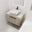 Ensemble de meuble-lavabo mural 30 po avec lavabo en céramique 30 po-927877479