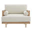 Ahlea 41.8'' W Natural Cane Upholstered Armchair