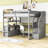 Finck Wooden Loft Bed with Desk,Staircase and Shelves-197326328-197326335