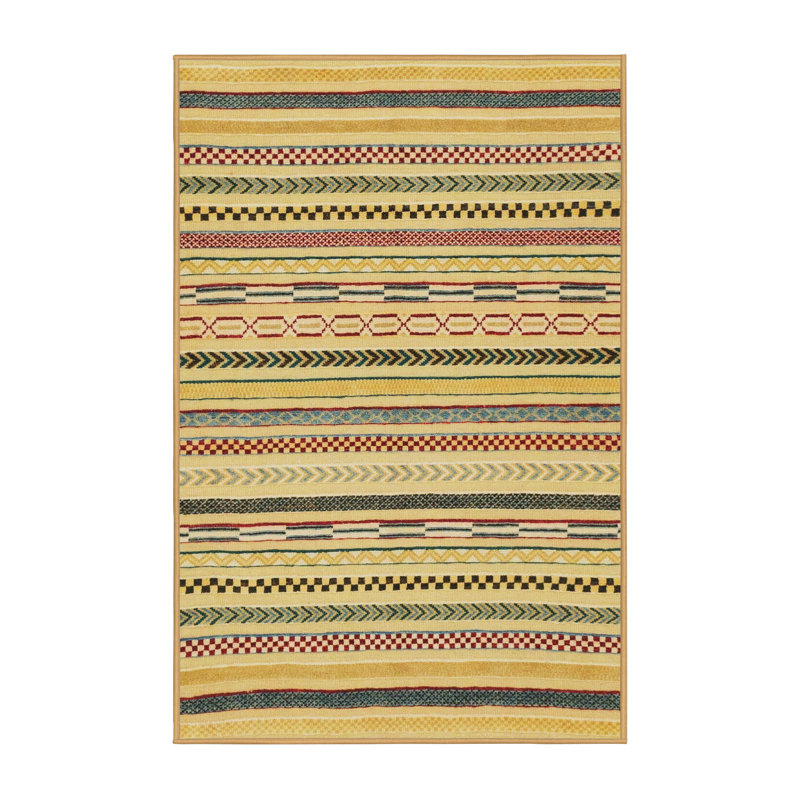 Abstract Indoor Rug, Rectangle 2' x 4'