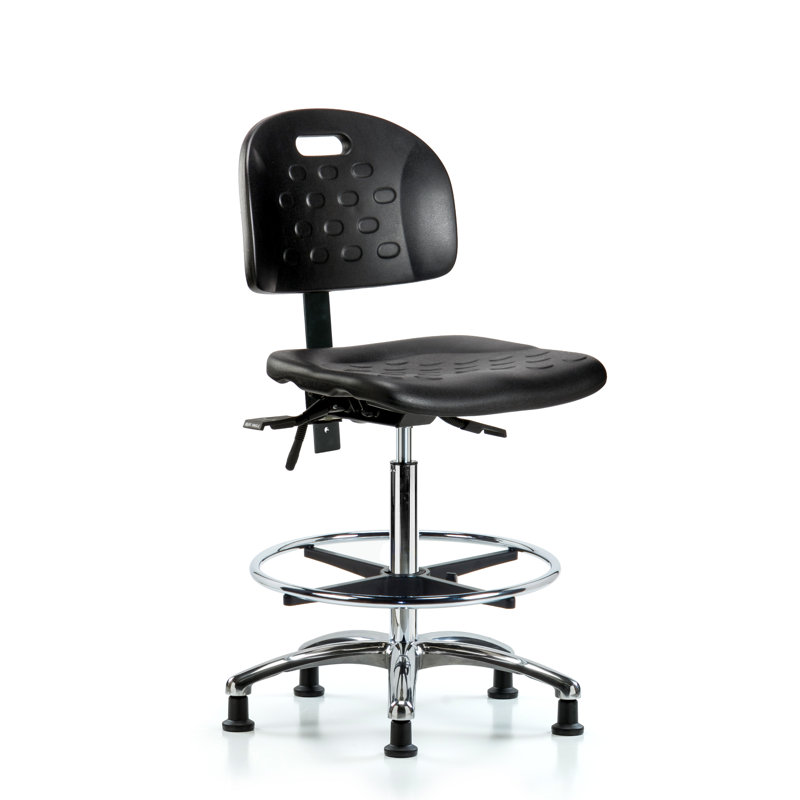 Madalynn Drafting Chair, Glides, Included