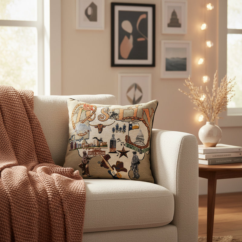 Coussin Austin 2 17 po x 17 po
