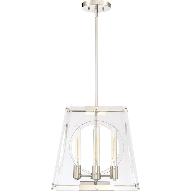 4 - Light Dimmable Lantern Geometric Chandelier