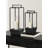 Wood and Metal Two-Piece Candle Holder Set-1760002077