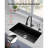 30 Inch Granite Kitchen Sink Undermount Single Bowl Drop-In Basin For RV Bar