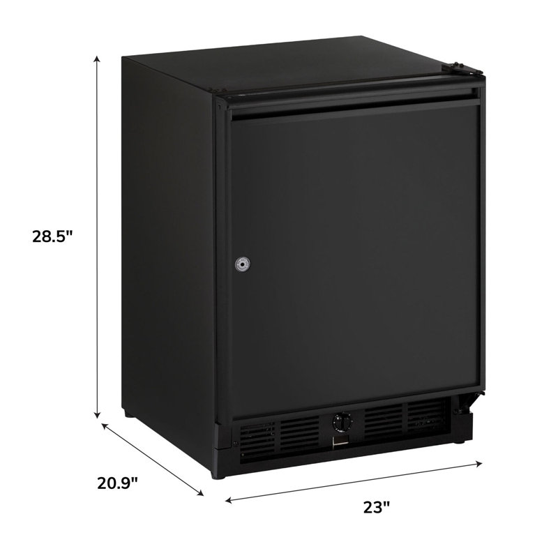 3.3 cu. ft. Convertible Mini Fridge, Black, Right