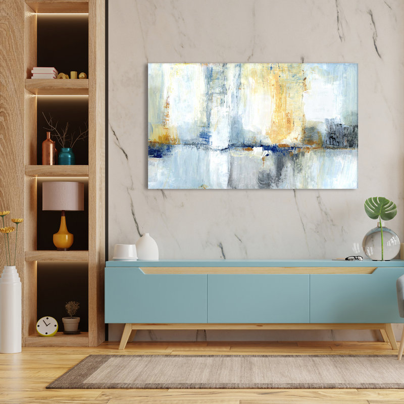 Sweeping City II - Peinture, L 30 po x H 18 po, Toile tendue