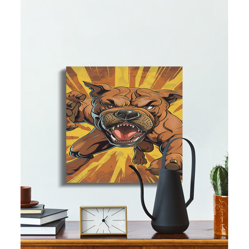 Dog Pop Art Canvas, 10x10