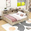 Lit de jour en bois 3 tiroirs avec tablettes-1802393665