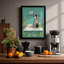 Zebra In The Tub Illustrative - Print-136663117-136663115