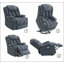 Luxueux fauteuil inclinable à mouvement électrique avec levage, massage et chauffage pour un confort et un soutien ultimes
