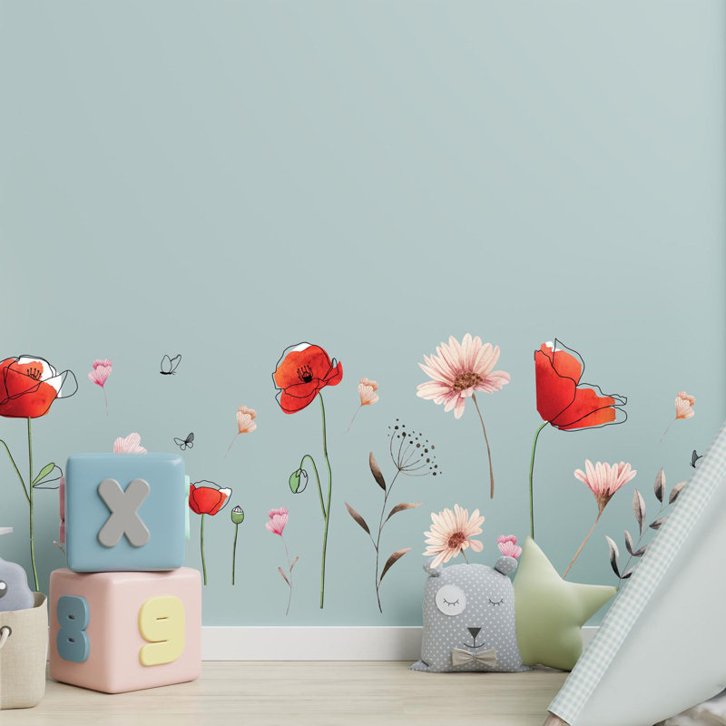 Plants & Flowers Non-Wall Damaging Wall Decal