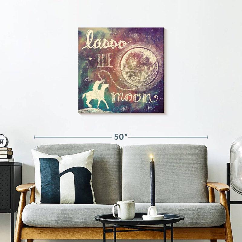 Tergel Universe Galaxy Lasso The Moon, 24" H x 24" W