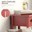 2-Tier Side Table With Drawer, Narrow End Table With Bottom Shelf, For Living Room, Set Of 2-672923188