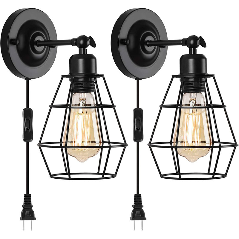Rodericks Plug-in Armed Sconce