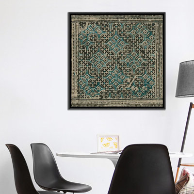 « block print textile iii », impression sur toile