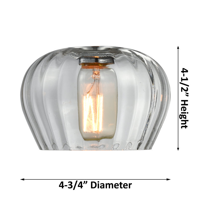 Plafonnier semi-encastré 1 lumière 5 po Lyman, Ampoule non incluse, Laiton brossé, Plaqué couleur fumée