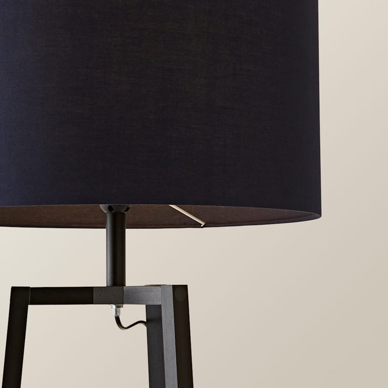 Aidrian 155cm Tripod Floor Lamp, Blue, Yes, Black