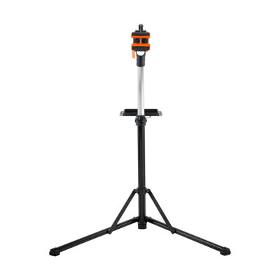 Support de réparation de vélo en aluminium robuste avec plateau à outils magnétique - hauteur réglable et pince rotative à 360 ° pour l'entretien de la maison
