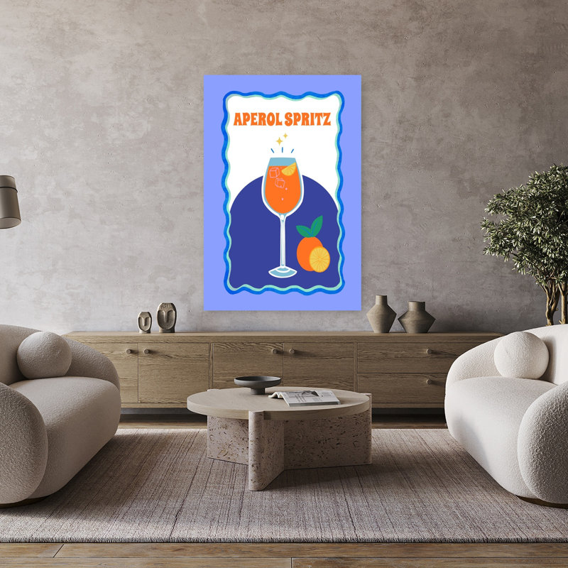 Art mural Aperol Spirz, H 48 po x l 32 po