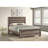 Washed Taupe Queen Panel Bed