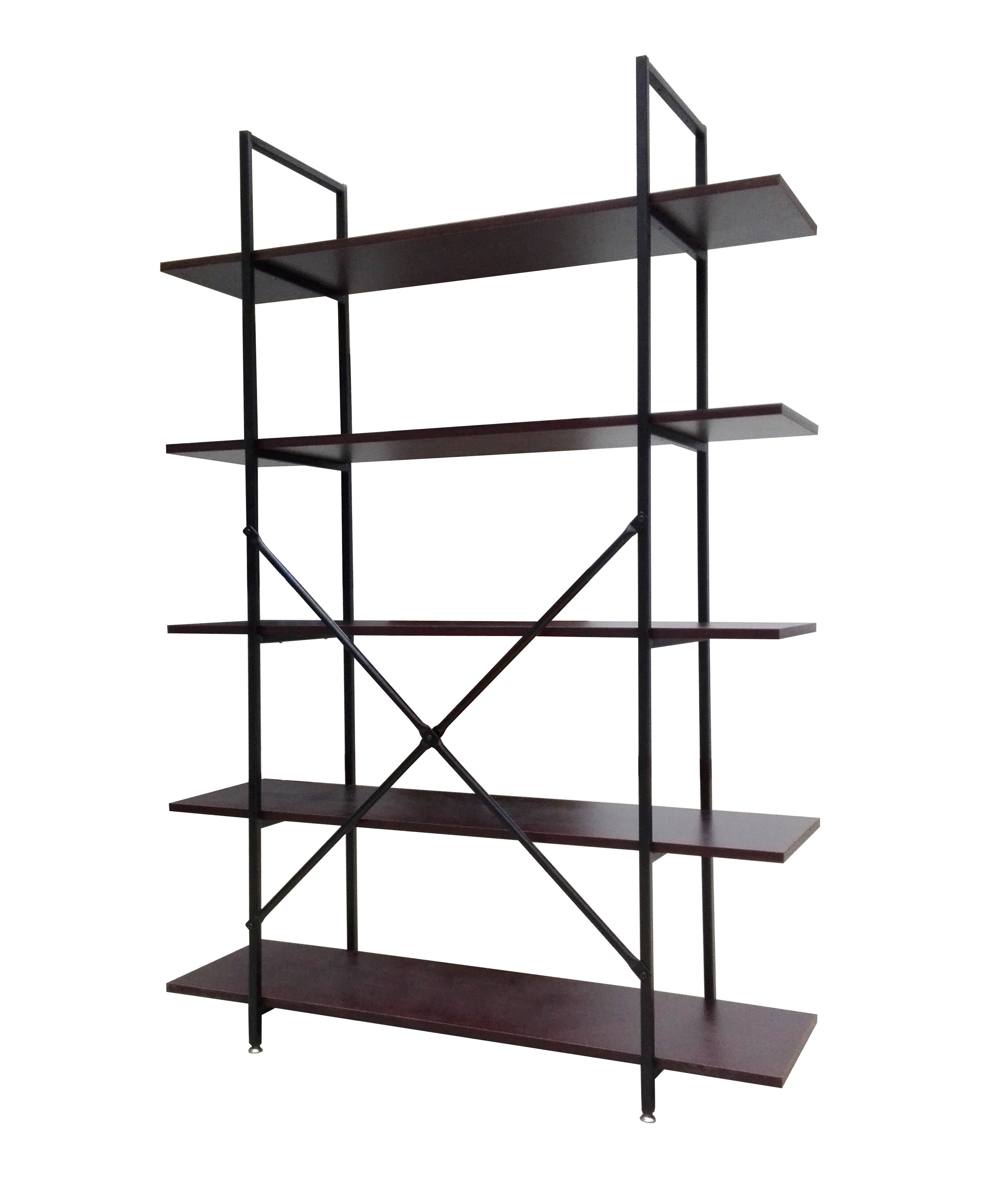 Black store steel bookcase