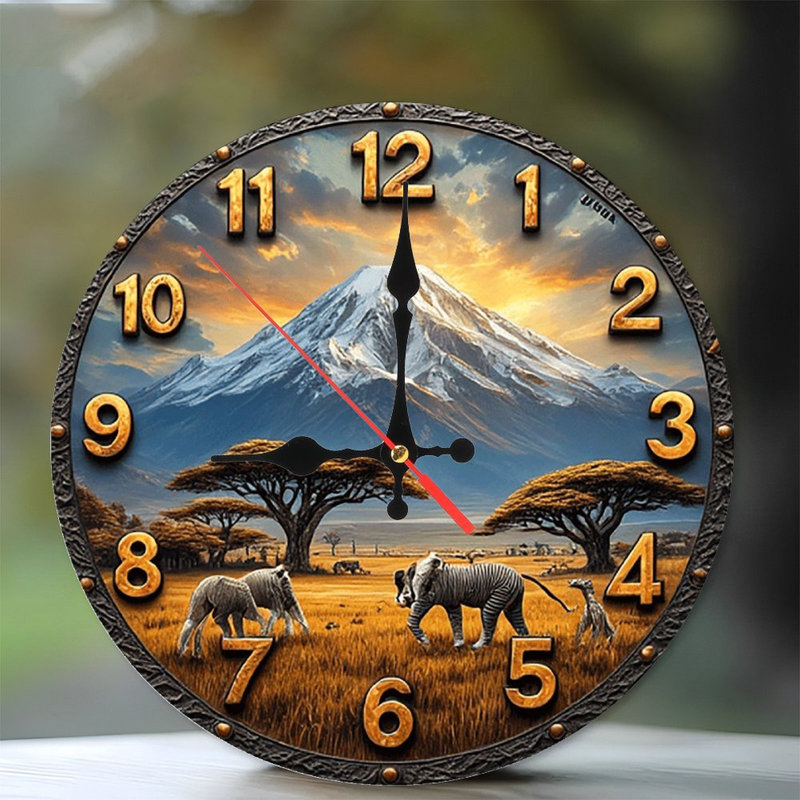 Horloge murale Safari