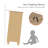 Ensemble de commode et table de chevet 2 pièces 2 pièces, chêne