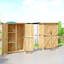 Wooden Garden Storage Shed Tool Cabinet with Asphalt Roof Natural