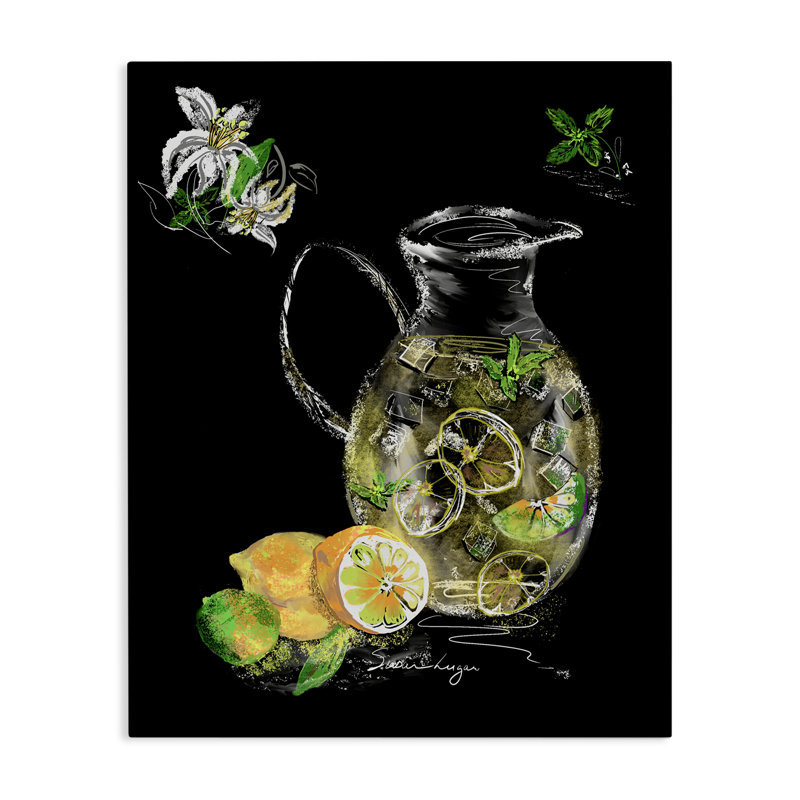 Toile glacée à la limonade, design par Susan Lugar, H 20 po x l 16 po