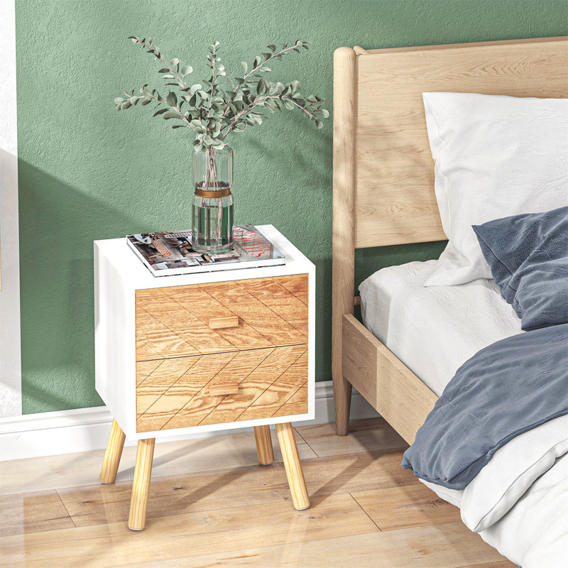Averygrace 40cm W Manufactured Wood Bedside Table