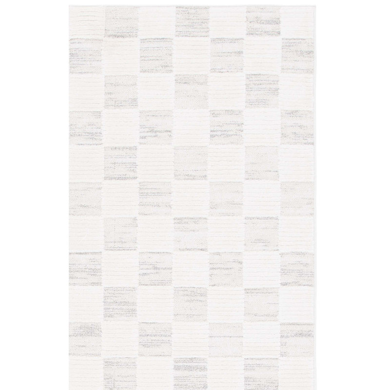 Tuule Performance Checkered Rug, Rectangle 4" x 6"