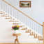 Main courante d'escalier en chêne rouge massif Fixturedisplays® 48 pouces-124599139
