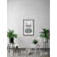 Impression sur cadre rose et palmiers-405499634