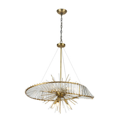Lustre géométrique en cristal