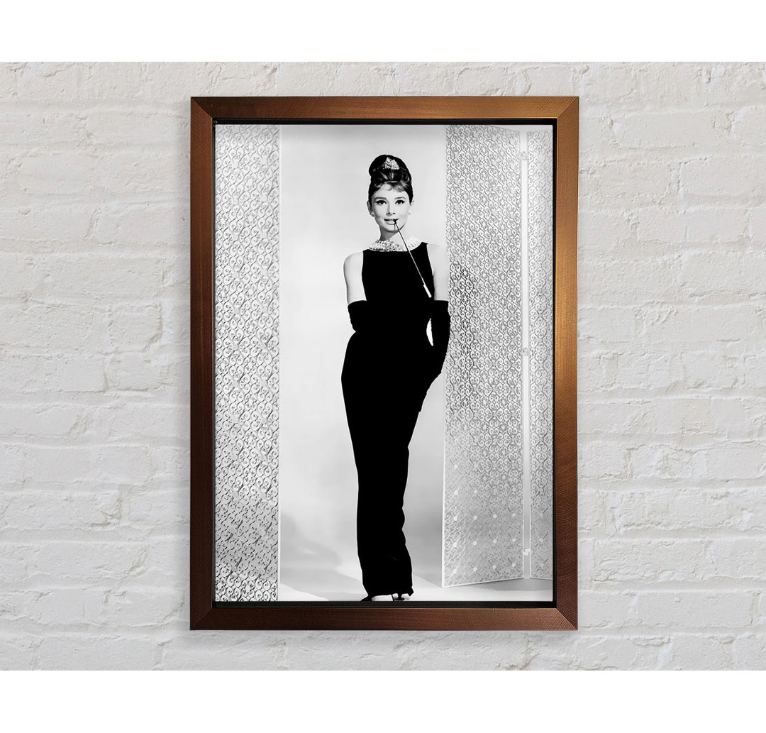 Audrey Hepburn Schwarzes Kleid - Druck