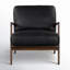 Fauteuil d'appoint en cuir véritable Carmelo-202628061