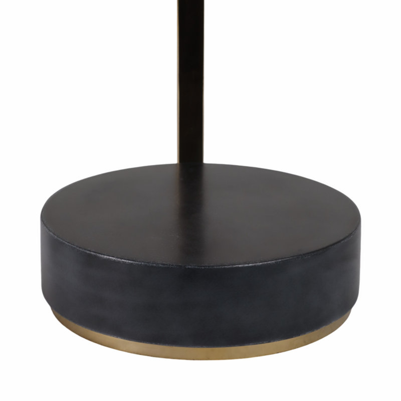 24" Draco Marble And Gold Finish Accent Table