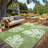 Outdoor Rug Large Plastic Straw Rug, Waterproof Woven Patio Rug, UV-Resistant Reversible Mat, Tropical Leaf Outside Carpet for Backyard, RV-1458423826-1470910812