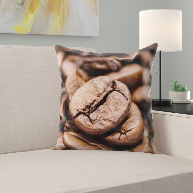 Coussin décoratif café