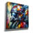 'Fighter Pilot Abstract' by Rey Klimt Canvas Wall Art-1157195271