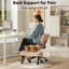 Fauteuil de yoga ergonomique pivotant à 360 ° en tissu Teddy-214837149