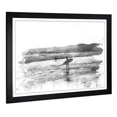 Surfing Surfboard Beach Seascape - Wall Art